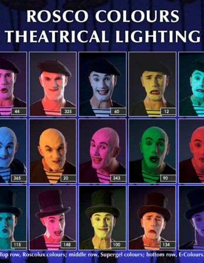Rosco Colours Mime Poster for Theatre Lighting